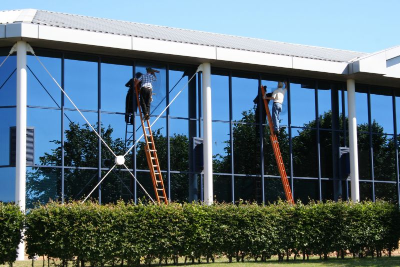 Office Building Window Washing detail